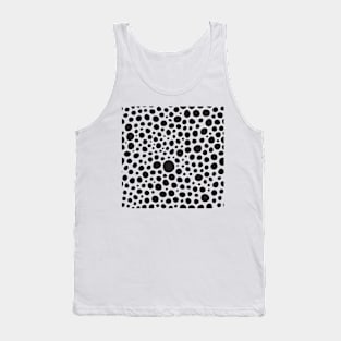 Monochrome Circles Pattern Tank Top